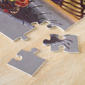 ヴィンテージSF巨大百足虫戦争 ジグソーパズル (側面)