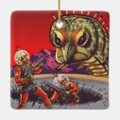 ヴィンテージSF巨大百足虫戦争 セラミックオーナメント (裏面)