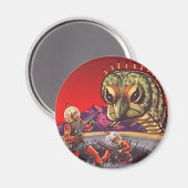 ヴィンテージSF巨大百足虫戦争 マグネット (正面/裏面)