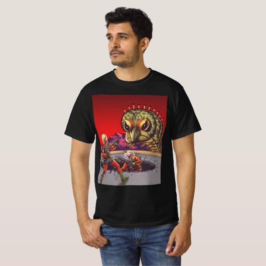 ヴィンテージSF巨大百足虫戦争 Tシャツ (正面フル)