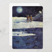 ヴィンテージSF月の宇宙飛行士エイリアン (正面/裏面)