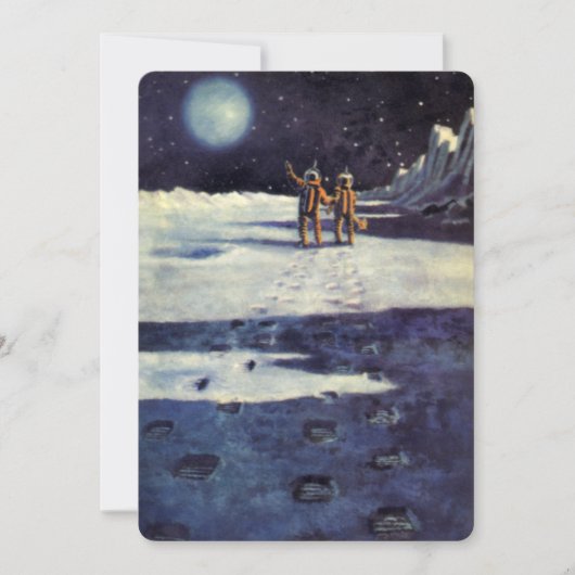 ヴィンテージSF月の宇宙飛行士エイリアン (正面)