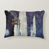 ヴィンテージSF月の宇宙飛行士エイリアン アクセントクッション (裏面)