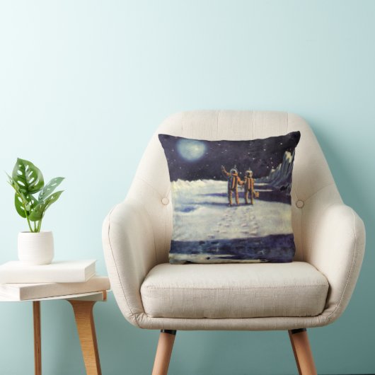 ヴィンテージSF月の宇宙飛行士エイリアン クッション (椅子)