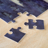 ヴィンテージSF月の宇宙飛行士エイリアン ジグソーパズル (側面)