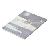 ヴィンテージSF月の宇宙飛行士エイリアン ノートパッド (回転)