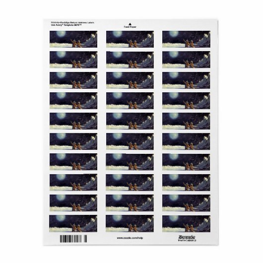 ヴィンテージSF月の宇宙飛行士エイリアン ラベル (フルシート)