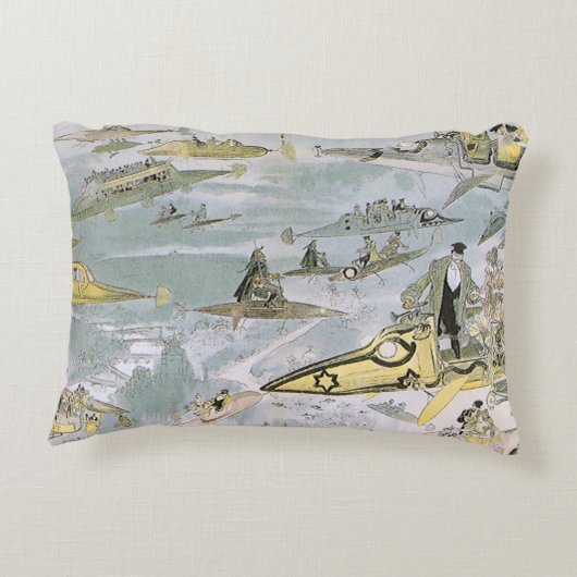 ヴィンテージSF未来型車タクシー アクセントクッション (裏面)