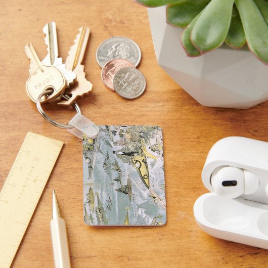 ヴィンテージSF未来型車タクシー キーホルダー (デスク)