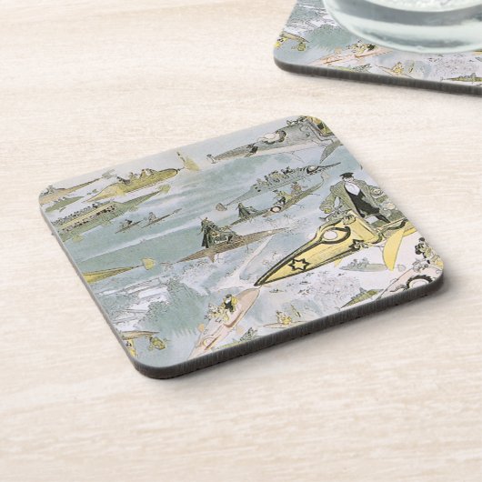 ヴィンテージSF未来型車タクシー コースター (左側)