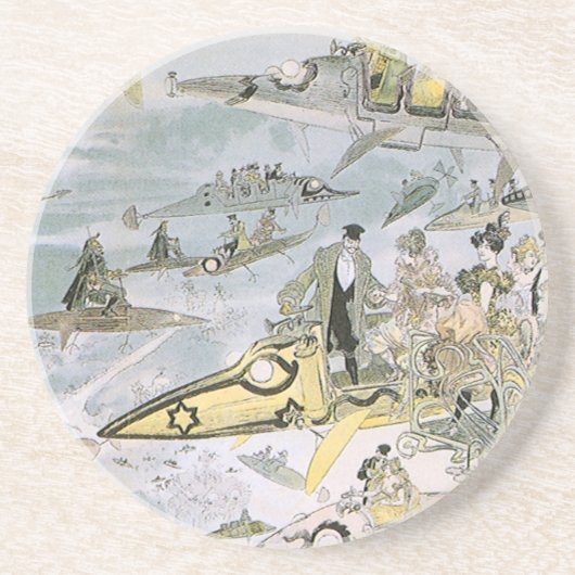 ヴィンテージSF未来型車タクシー コースター (正面)