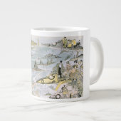 ヴィンテージSF未来型車タクシー ジャンボコーヒーマグカップ (正面右)