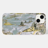 ヴィンテージSF未来型車タクシー Case-Mate iPhoneケース (裏面 (横))