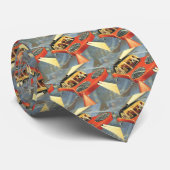 ヴィンテージSF未来型飛んでいる車 ネクタイ (ロール)