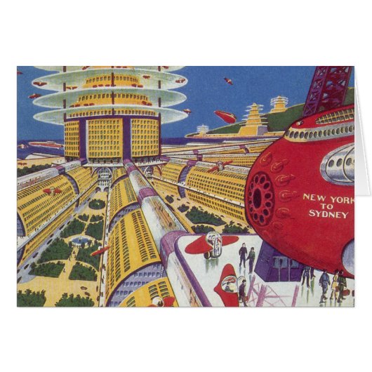 ヴィンテージSF未来的ニューヨーク (正面横)