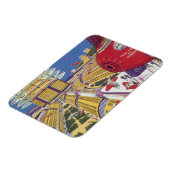 ヴィンテージSF未来的ニューヨーク マグネット (左側)