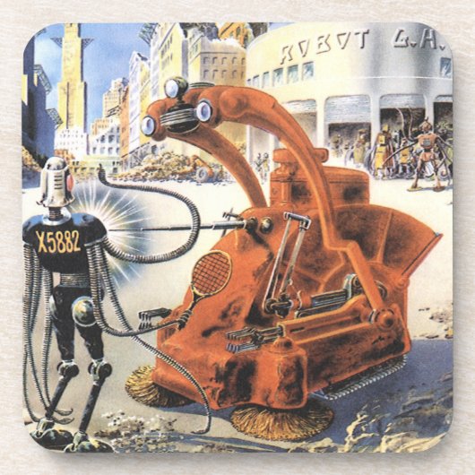 ヴィンテージSF未来都市エイリアン戦争 コースター (正面)