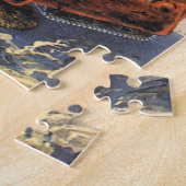 ヴィンテージSF未来都市エイリアン戦争 ジグソーパズル (側面)