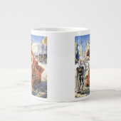 ヴィンテージSF未来都市エイリアン戦争 ジャンボコーヒーマグカップ (正面)