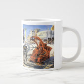 ヴィンテージSF未来都市エイリアン戦争 ジャンボコーヒーマグカップ (右)