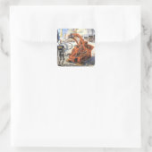 ヴィンテージSF未来都市エイリアン戦争 スクエアシール (バッグ)