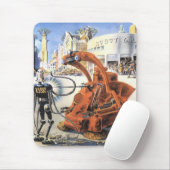 ヴィンテージSF未来都市エイリアン戦争 マウスパッド (マウス)