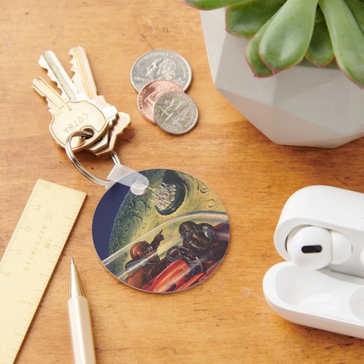 ヴィンテージSF未来都市オンムーン キーホルダー (デスク)