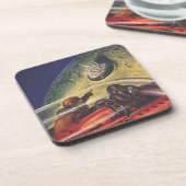 ヴィンテージSF未来都市オンムーン コースター (左側)