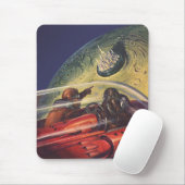 ヴィンテージSF未来都市オンムーン マウスパッド (マウス)