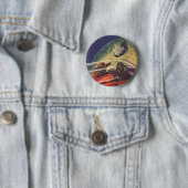 ヴィンテージSF未来都市オンムーン 缶バッジ (インサイチュ)