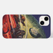ヴィンテージSF未来都市オンムーン Case-Mate iPhoneケース (裏面 (横))
