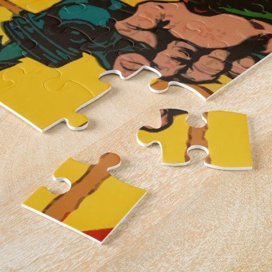 ヴィンテージSF漫画芸術 ジグソーパズル (側面)