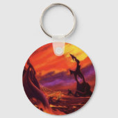 ヴィンテージSF火山惑星w赤溶岩 キーホルダー (裏面)