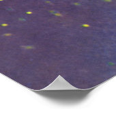 ヴィンテージSF白熱［赤熱］光を放つ、宇宙ロケット ポスター (角)