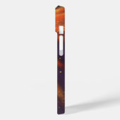 ヴィンテージSF白熱［赤熱］光を放つ、宇宙ロケット Case-Mate iPhoneケース (裏面 / 左)