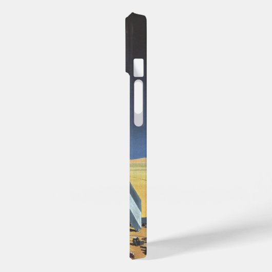 ヴィンテージSF砂漠のロケット惑星 Case-Mate iPhoneケース (裏面 / 左)