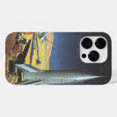 ヴィンテージSF砂漠のロケット惑星 Case-Mate iPhoneケース (裏面 (横))