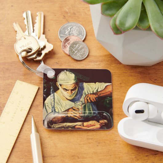 ヴィンテージSF研究室不機嫌科学者 キーホルダー (デスク)