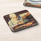 ヴィンテージSF研究室不機嫌科学者 コースター (左側)