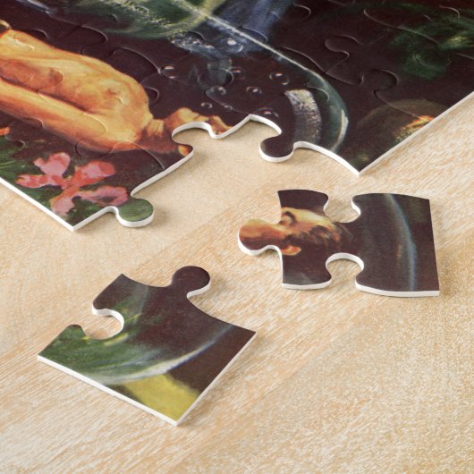 ヴィンテージSF研究室不機嫌科学者 ジグソーパズル (側面)