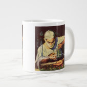 ヴィンテージSF研究室不機嫌科学者 ジャンボコーヒーマグカップ (正面右)