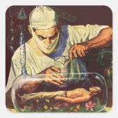 ヴィンテージSF研究室不機嫌科学者 スクエアシール (正面)