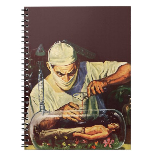 ヴィンテージSF研究室不機嫌科学者 ノートブック (正面)