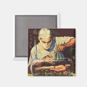 ヴィンテージSF研究室不機嫌科学者 マグネット (正面/裏面)