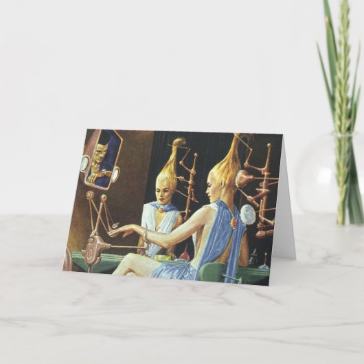 ヴィンテージSF美しいサロンスパマニキュア カード (正面)