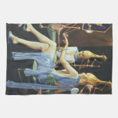 ヴィンテージSF美しいサロンスパマニキュア キッチンタオル (横)