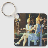 ヴィンテージSF美しいサロンスパマニキュア キーホルダー (正面)