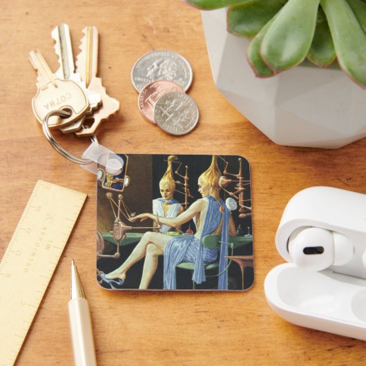 ヴィンテージSF美しいサロンスパマニキュア キーホルダー (デスク)