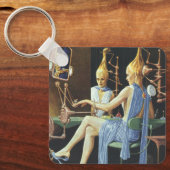 ヴィンテージSF美しいサロンスパマニキュア キーホルダー (正面)