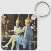 ヴィンテージSF美しいサロンスパマニキュア キーホルダー (裏面)